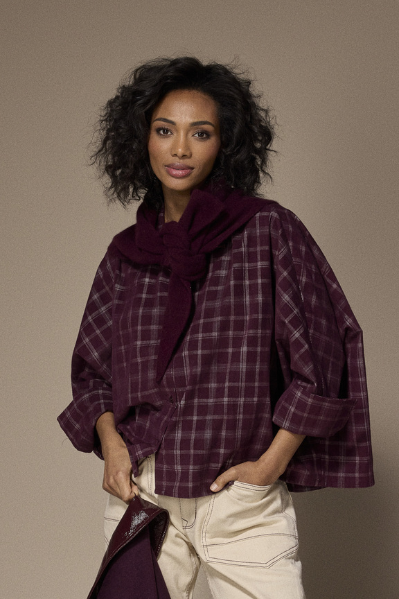 LALOTTI_FW26_flynn_blouse_plumechecksxtinitriangle_scarf_burgundyxjanique_jacket_plumexjadiebarrelworker_jeans_ecruburgundy-2.jpg