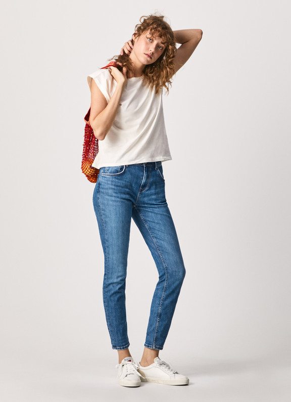 recht model jeans dames Pepe Jeans wintercollectie 2022 bij Kameleon in Balegem