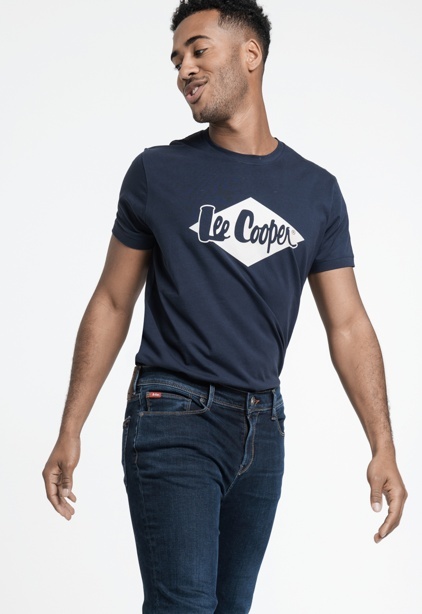 T-shirt blauw Lee Cooper heren wintercollectie 2020 bij Kameleon in Balegem 