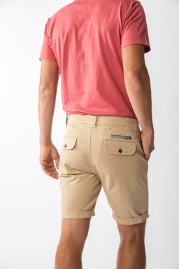 beige short met zakken heren zomercollectie 2023 Bronson bij Kameleon in Balegem