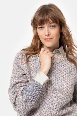 pull spikkels coco Terre Bleue dameskleding wintercollectie 2023 bij Kameleon in Balegem